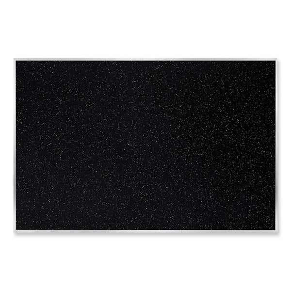 Ghent Satin Aluminum-Frame Recycled Rubber Bulletin Boards, 144.5 x 48.5, Confetti Surface, Ships in 7-10 Business Days (GHEATR412CF) Each