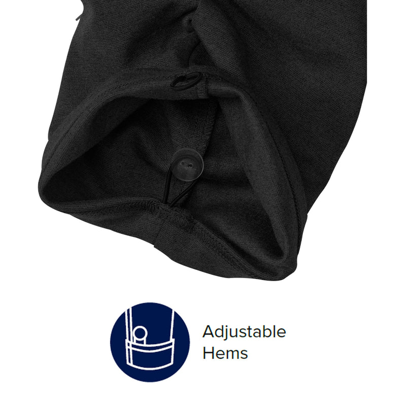 Silverts® Adaptive Pants Back Overlap 3X-Large Black Female (1219553_EA) 1/EA