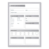 Ghent Patient Room Magnetic Whiteboard, 18.5 x 24.5, White/Gray Surface, Satin Aluminum Frame, Ships in 7-10 Business Days (GHEGRPM311P18) Each