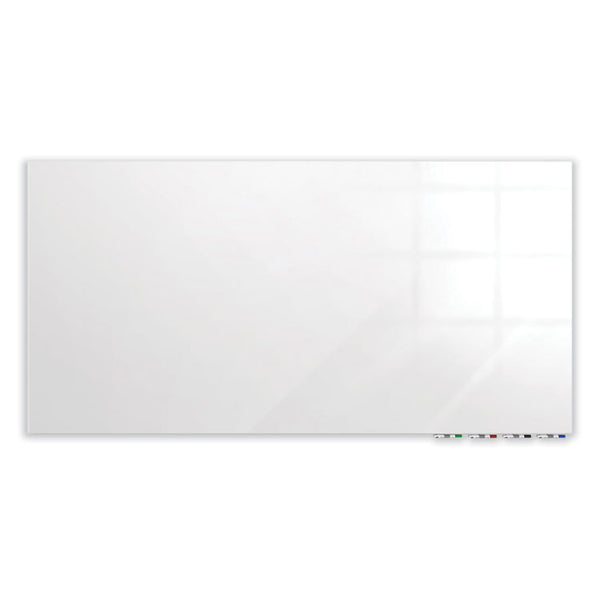 Ghent Aria Low Profile Magnetic Glass Whiteboard, 36 x 24, White Surface, Ships in 7-10 Business Days (GHEARIASM23WH)