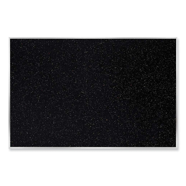 Ghent Satin Aluminum-Frame Recycled Rubber Bulletin Boards, 120.5 x 48.5, Confetti Surface, Ships in 7-10 Business Days (GHEATR410CF)