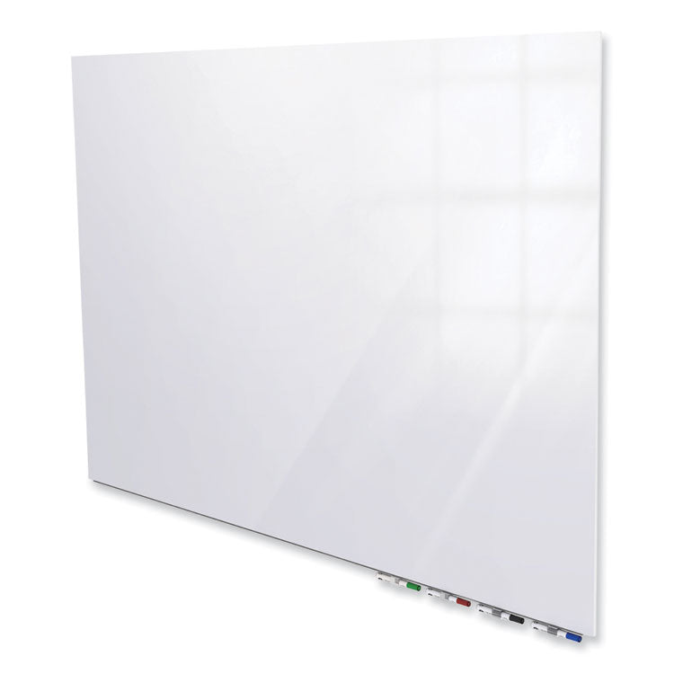 Ghent Aria Low Profile Magnetic Glass Whiteboard, 60 x 36, White Surface, Ships in 7-10 Business Days (GHEARIASM35WH) Each