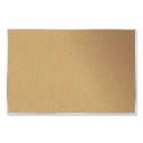 Ghent Aluminum-Frame Natural Corkboard, 72.5 x 48.5, Tan Surface, Satin Aluminum Frame, Ships in 7-10 Business Days (GHEAK46) Each