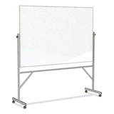 Ghent Reversible Magnetic Porcelain Whiteboard with Satin Aluminum Frame, 77.25 x 78.13, White Surface, Ships in 7-10 Business Days (GHEARM1M146) Each