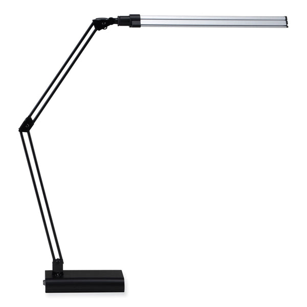 Victory Light LED Ultra Slim Lamp with Swing Arm, 21.5" High, Black/Silver (VLU8VSL188NC) Each