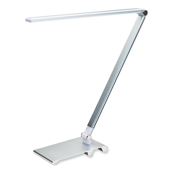 Victory Light LED Desk Lamp with Dimmer, 2-Point Adjustable Neck, 15" High, Silver (VLUVSL129S) Each