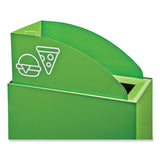 Safco® Mixx Recycling Center Lid, Topper Style, 9.87w x 19.87d x 0.62h, Green, Ships in 1-3 Business Days (SAF9449GN)