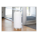 Safco® Open Top Dome Receptacle, 15 gal, Steel, White, Ships in 1-3 Business Days (SAF9639WH)