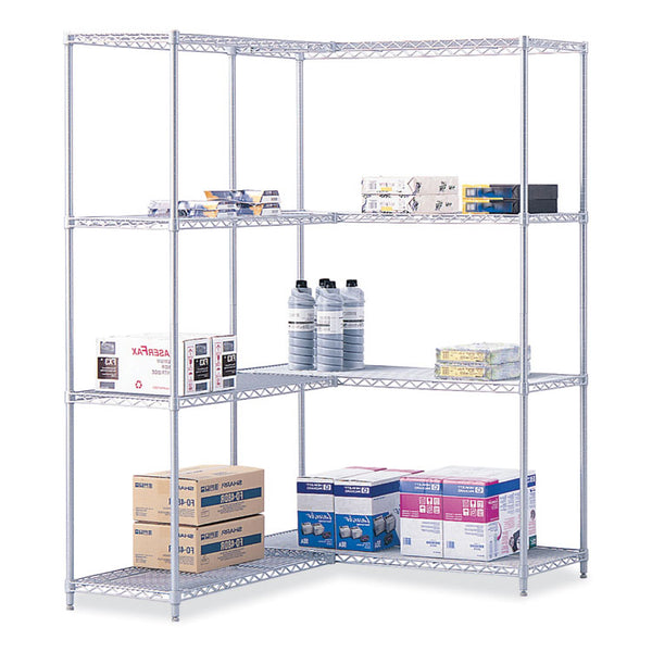 Safco® Industrial Extra Shelf Pack, 36w x 18d x 1.5h Steel, Metallic Gray, 2/Pack, Ships in 1-3 Business Days (SAF5287GR)