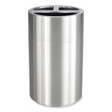 Safco® Triple Recycling Receptacle, 40 gal, Steel, Brushed Aluminum, Ships in 1-3 Business Days (SAF9941SS)