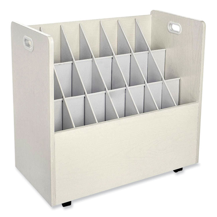 Safco® Mobile Roll File, 21 Compartments, 30.25w x 15.75d x 29.25h, Tan, Ships in 1-3 Business Days (SAF3043) Each