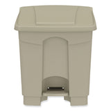 Safco® Plastic Step-On Receptacle, 20 gal, Metal, Tan, Ships in 1-3 Business Days (SAF9924TN)