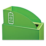 Safco® Mixx Recycling Center Lid, Topper Style, 9.87w x 19.87d x 0.62h, Green, Ships in 1-3 Business Days (SAF9449GN)