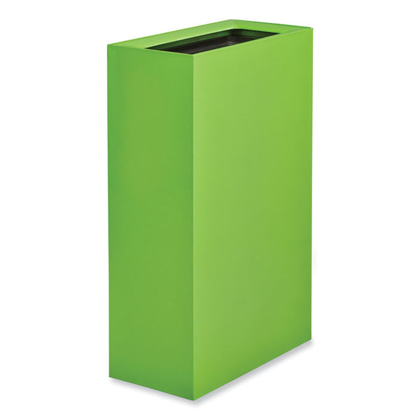 Safco® Mixx Recycling Center Rectangular Receptacle, 29 gal, Steel, Green, Ships in 1-3 Business Days (SAF9448GN)