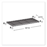 Safco® Industrial Extra Shelf Pack, 36w x 24d x 1.5h, Steel, Metallic Gray, 2/Pack, Ships in 1-3 Business Days (SAF5290GR)