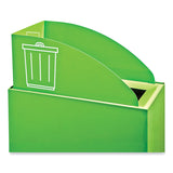 Safco® Mixx Recycling Center Lid, Topper Style, 9.87w x 19.87d x 0.62h, Green, Ships in 1-3 Business Days (SAF9449GN)