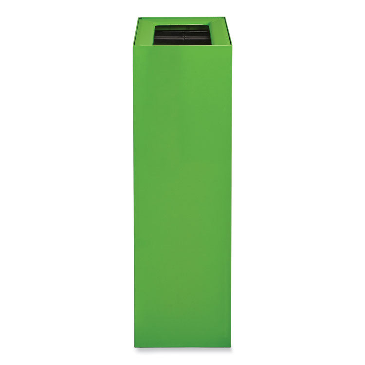 Safco® Mixx Recycling Center Rectangular Receptacle, 29 gal, Steel, Green, Ships in 1-3 Business Days (SAF9448GN)