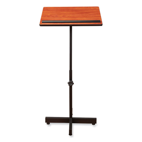 Oklahoma Sound® Portable Presentation Lectern Stand, 20 x 18.25 x 44, Cherry, Ships in 1-3 Business Days (NPS70CH)