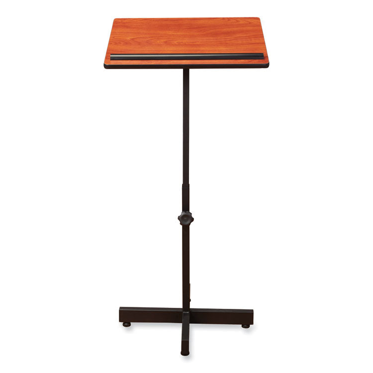 Oklahoma Sound® Portable Presentation Lectern Stand, 20 x 18.25 x 44, Cherry, Ships in 1-3 Business Days (NPS70CH) Each