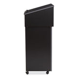 Oklahoma Sound® Tabletop Lectern and AV Cart/Lectern Base, 23.75 x 19.87 x 47.5, Black, Ships in 1-3 Business Days (NPS22112BK)