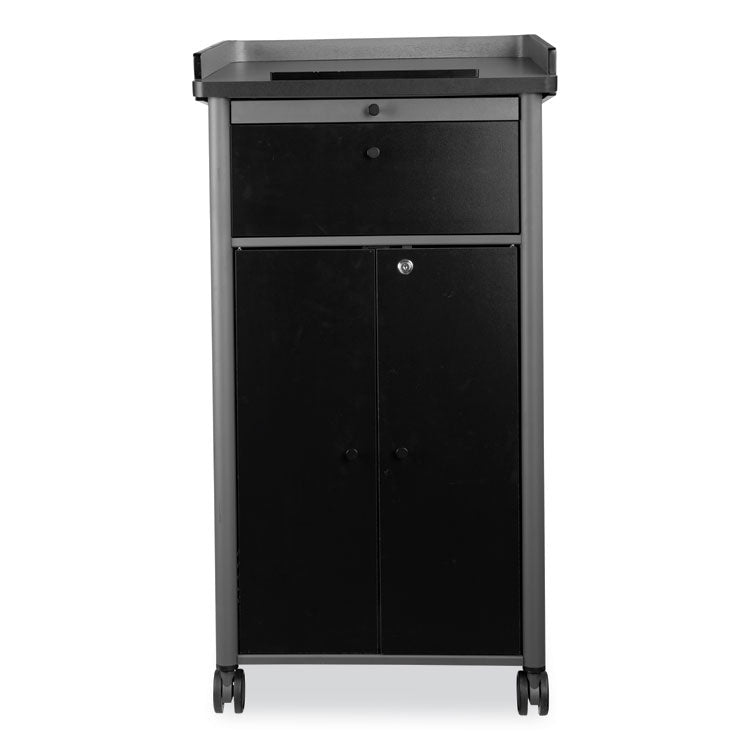 Oklahoma Sound® Greystone Lectern, 23.5 x 19.25 x 45.5, Charcoal Gray, Ships in 1-3 Business Days (NPSGSL)