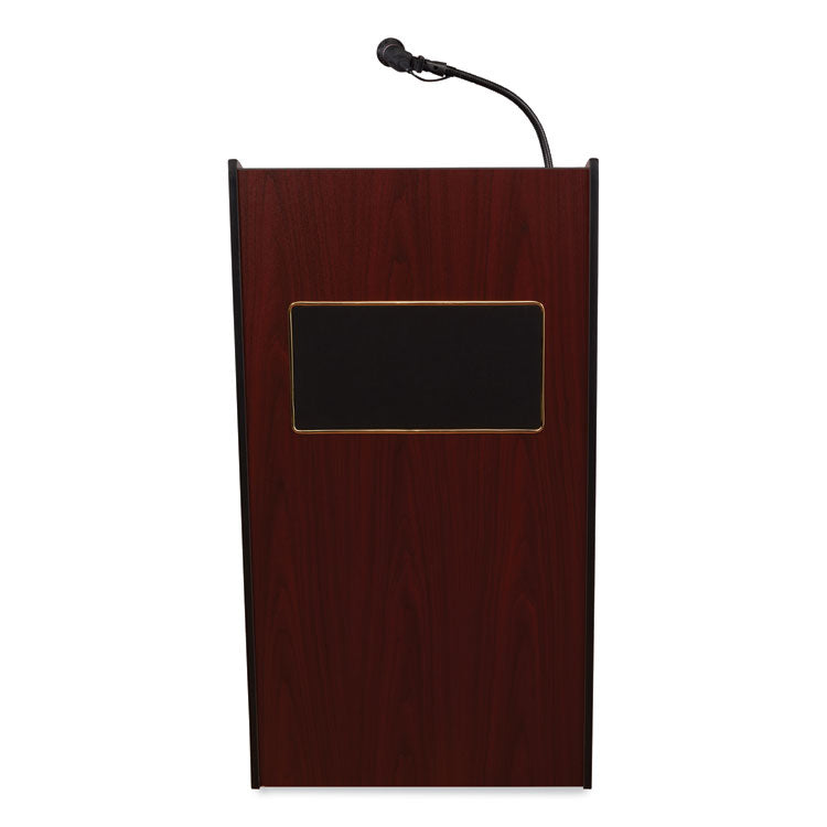 Oklahoma Sound® Aristocrat Sound Lectern, 25 x 20 x 46, Mahogany, Ships in 1-3 Business Days (NPS6010MY) Each