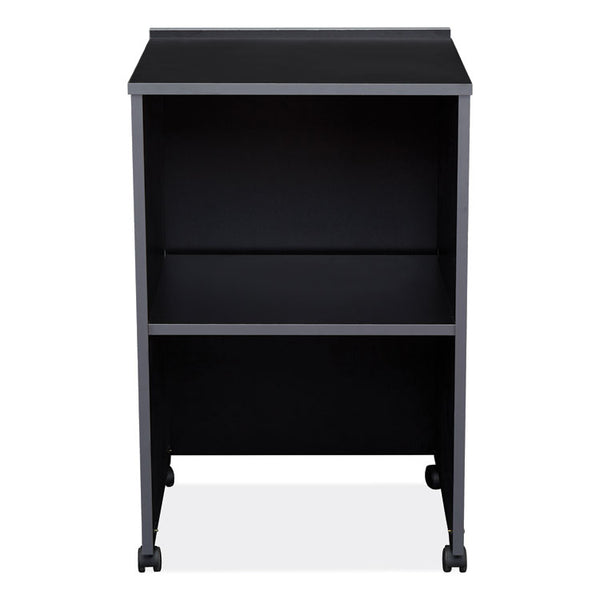 Oklahoma Sound® AV Cart/Lectern Base, 21.12 x 17.5 x 33.75, Black, Ships in 1-3 Business Days (NPS112BK) Each