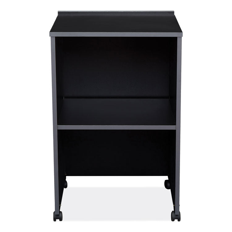 Oklahoma Sound® AV Cart/Lectern Base, 21.12 x 17.5 x 33.75, Black, Ships in 1-3 Business Days (NPS112BK) Each