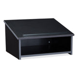 Oklahoma Sound® Tabletop Lectern, 23.75 x 19.87 x 13.75, Black, Ships in 1-3 Business Days (NPS22BK) Each