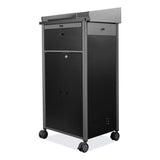 Oklahoma Sound® Greystone Lectern, 23.5 x 19.25 x 45.5, Charcoal Gray, Ships in 1-3 Business Days (NPSGSL)