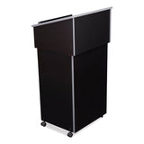 Oklahoma Sound® Tabletop Lectern and AV Cart/Lectern Base, 23.75 x 19.87 x 47.5, Black, Ships in 1-3 Business Days (NPS22112BK)