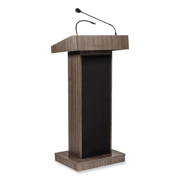 Oklahoma Sound® Orator Lectern, 22 x 17 x 46, Ribbonwood, Ships in 1-3 Business Days (NPS800XRW)