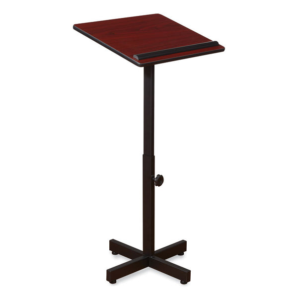 Oklahoma Sound® Portable Presentation Lectern Stand, 20 x 18.25 x 44, Mahogany, Ships in 1-3 Business Days (NPS70MY)