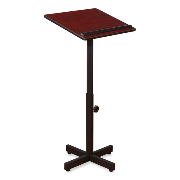 Oklahoma Sound® Portable Presentation Lectern Stand, 20 x 18.25 x 44, Mahogany, Ships in 1-3 Business Days (NPS70MY) Each