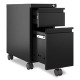 Hirsh Industries® Zip Mobile Pedestal File, 2-Drawer, Box/File, Legal/Letter, Black, 10 x 19.88 x 21.75, Ships in 4-6 Business Days (HID22650) Each