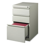 Hirsh Industries® Full-Width Pull 20 Deep Mobile Pedestal File, Box/Box/File, Letter, Lt Gray, 15 x 19.88 x 27.75, Ships in 4-6 Business Days (HID18576) Each