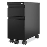 Hirsh Industries® Zip Mobile Pedestal File, 2-Drawer, Box/File, Legal/Letter, Black, 10 x 19.88 x 21.75, Ships in 4-6 Business Days (HID22650) Each