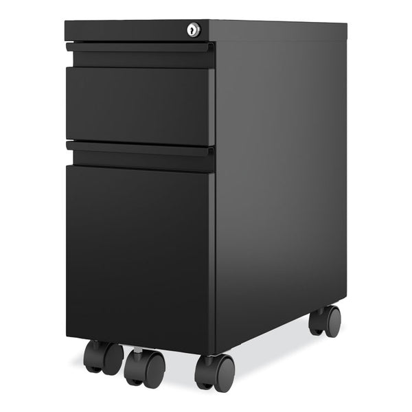 Hirsh Industries® Zip Mobile Pedestal File, 2-Drawer, Box/File, Legal/Letter, Black, 10 x 19.88 x 21.75, Ships in 4-6 Business Days (HID22650)