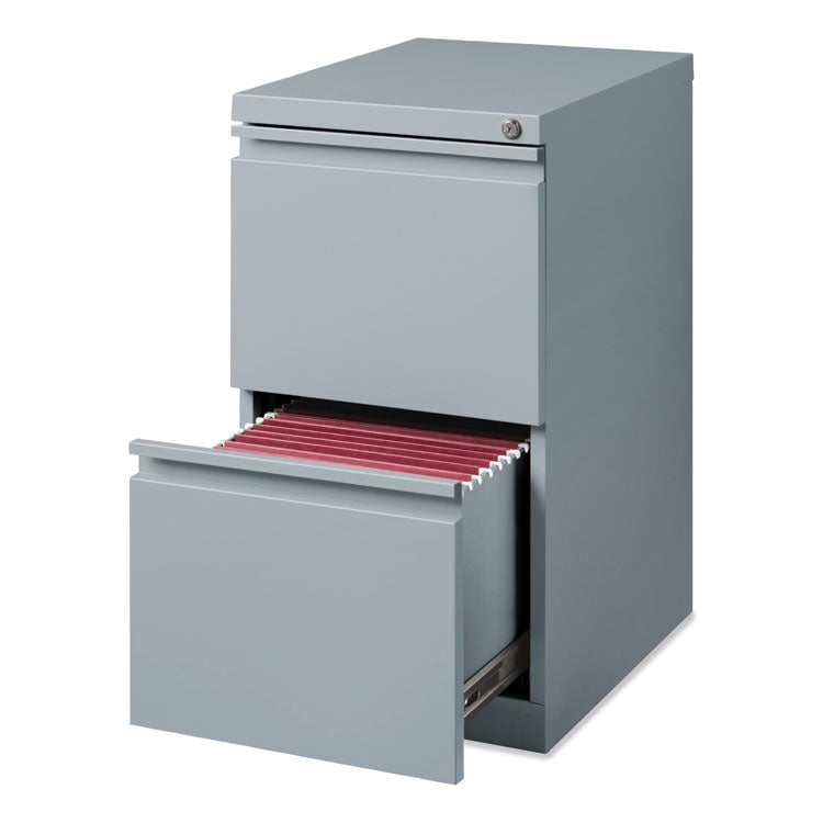 Hirsh Industries® Full-Width Pull 20 Deep Mobile Pedestal File, File/File, Letter, Platinum, 15 x 19.88 x 27.75, Ships in 4-6 Business Days (HID21857)