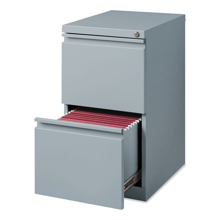Hirsh Industries® Full-Width Pull 20 Deep Mobile Pedestal File, File/File, Letter, Platinum, 15 x 19.88 x 27.75, Ships in 4-6 Business Days (HID21857) Each