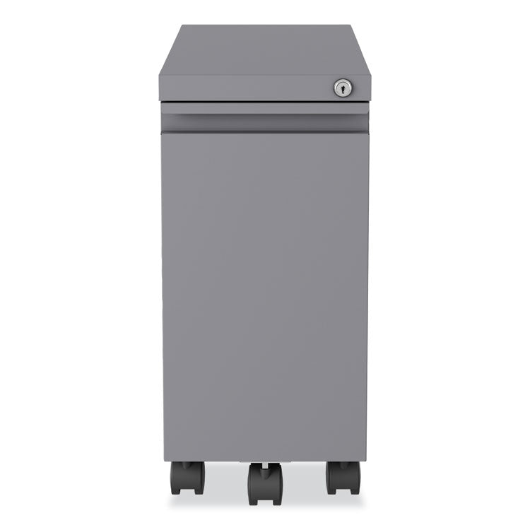 Hirsh Industries® Zip Mobile Pedestal File, 1 Drawer, File, Legal/Letter, Arctic Silver, 10 x 19.88 x 21.75, Ships in 4-6 Business Days (HID24045) Each