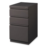 Hirsh Industries® Full-Width Pull 20 Deep Mobile Pedestal File, Box/Box/File, Letter, Medium Tone, 15x19.88x27.75, Ships in 4-6 Business Days (HID19354)