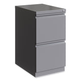 Hirsh Industries® Full-Width Pull 20 Deep Mobile Pedestal File, File/File, Letter, Arctic Silver,15 x 19.88 x 27.75,Ships in 4-6 Business Days (HID24111)