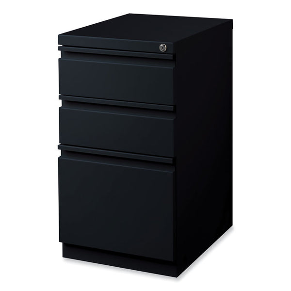 Hirsh Industries® Full-Width Pull 20 Deep Mobile Pedestal File, Box/Box/File, Letter, Black, 15 x 19.88 x 27.75, Ships in 4-6 Business Days (HID18575)