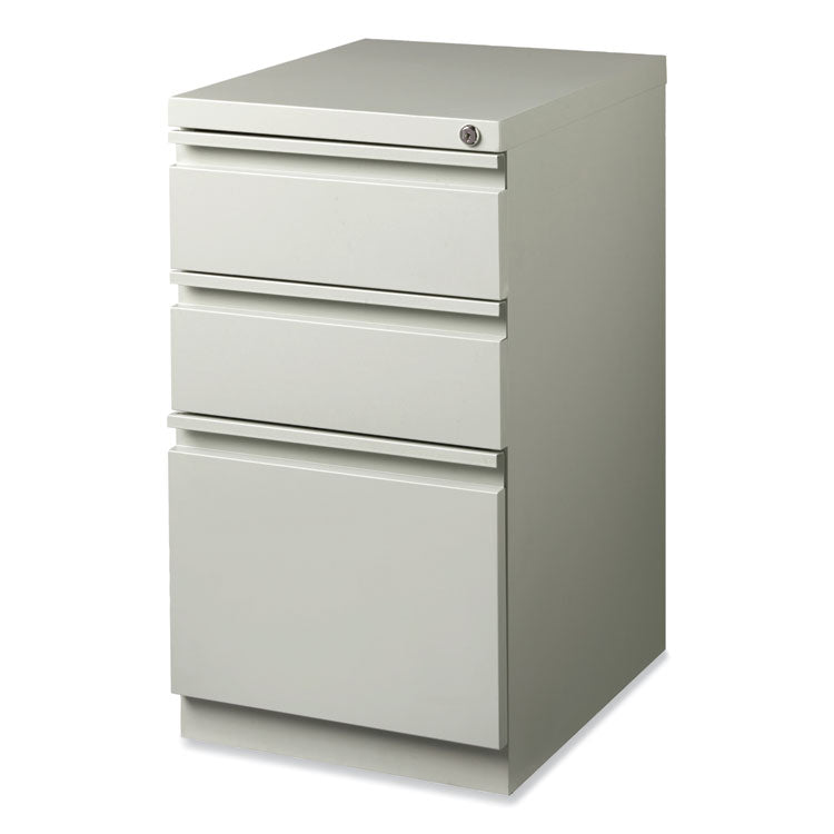 Hirsh Industries® Full-Width Pull 20 Deep Mobile Pedestal File, Box/Box/File, Letter, Lt Gray, 15 x 19.88 x 27.75, Ships in 4-6 Business Days (HID18576)