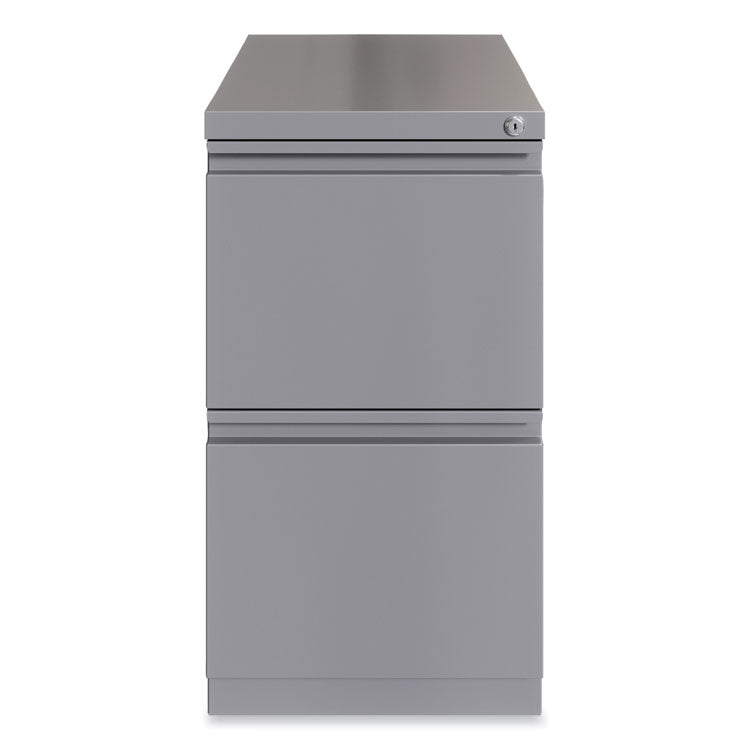 Hirsh Industries® Full-Width Pull 20 Deep Mobile Pedestal File, File/File, Letter, Arctic Silver,15 x 19.88 x 27.75,Ships in 4-6 Business Days (HID24111)
