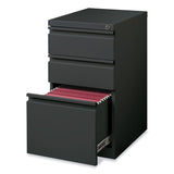 Hirsh Industries® Full-Width Pull 20 Deep Mobile Pedestal File, Box/Box/File, Letter, Charcoal, 15 x 19.88 x 27.75, Ships in 4-6 Business Days (HID19322) Each