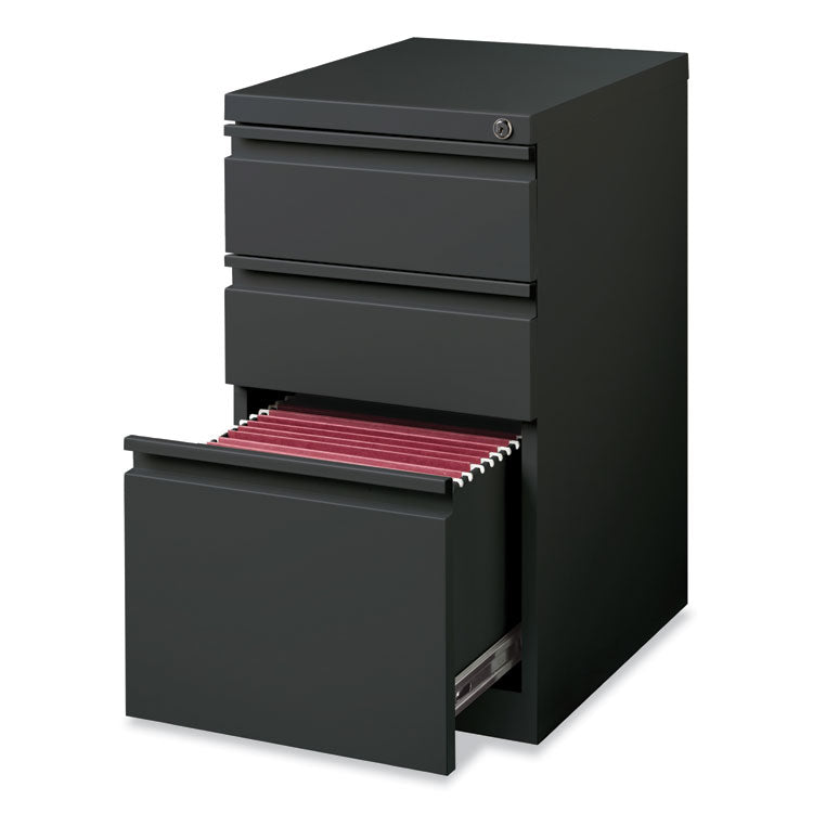 Hirsh Industries® Full-Width Pull 20 Deep Mobile Pedestal File, Box/Box/File, Letter, Charcoal, 15 x 19.88 x 27.75, Ships in 4-6 Business Days (HID19322)