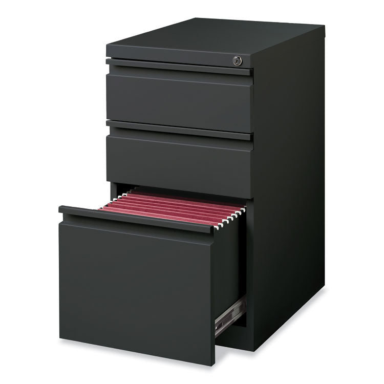 Hirsh Industries® Full-Width Pull 20 Deep Mobile Pedestal File, Box/Box/File, Letter, Charcoal, 15 x 19.88 x 27.75, Ships in 4-6 Business Days (HID19322) Each