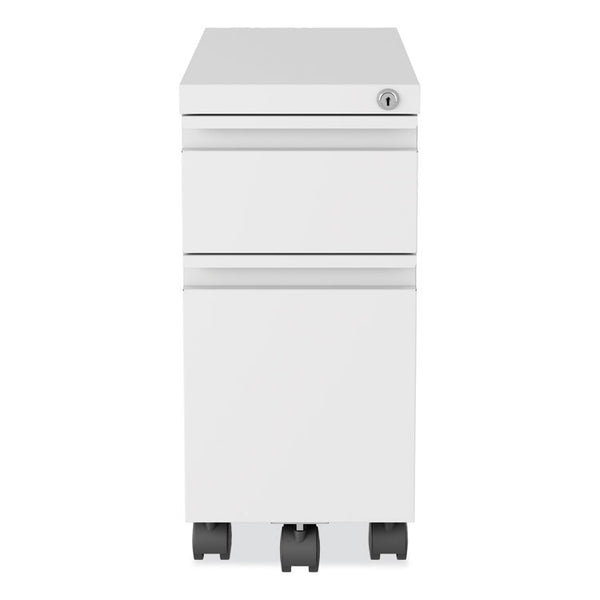 Hirsh Industries® Zip Mobile Pedestal File, 2 Drawer, Box/File, Legal/Letter, White, 10 x 19.88 x 21.75, Ships in 4-6 Business Days (HID24152)